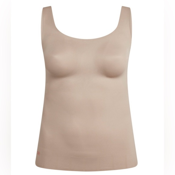 NEW Ruby Ribbon Seamless Shapewear Cami Tank -Tan Size 42 Layering Top - Picture 2 of 14